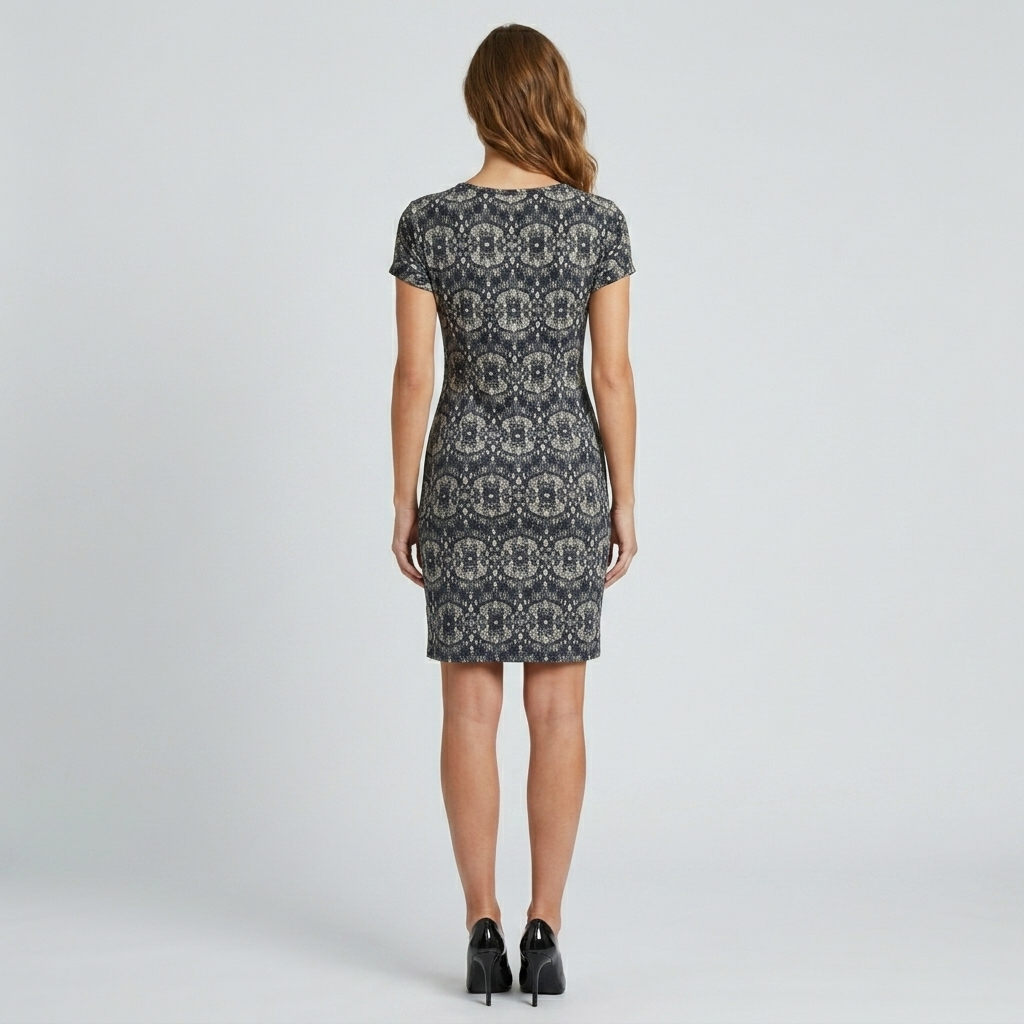 Cotton Lycra Print Dress