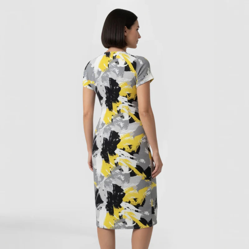 Cotton Viscose Zip-back Dress