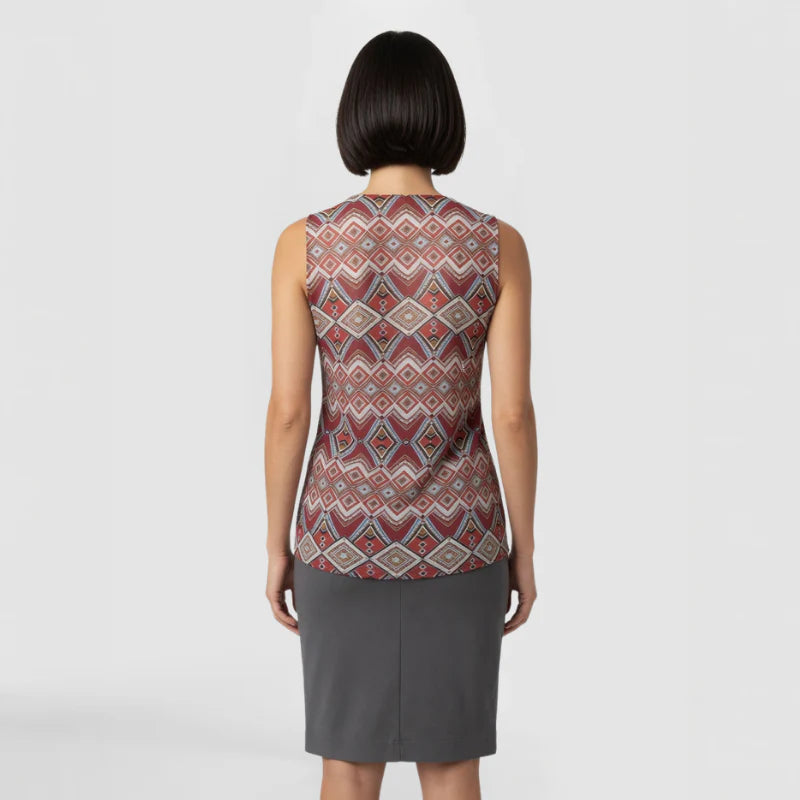 Chiffon Print Top