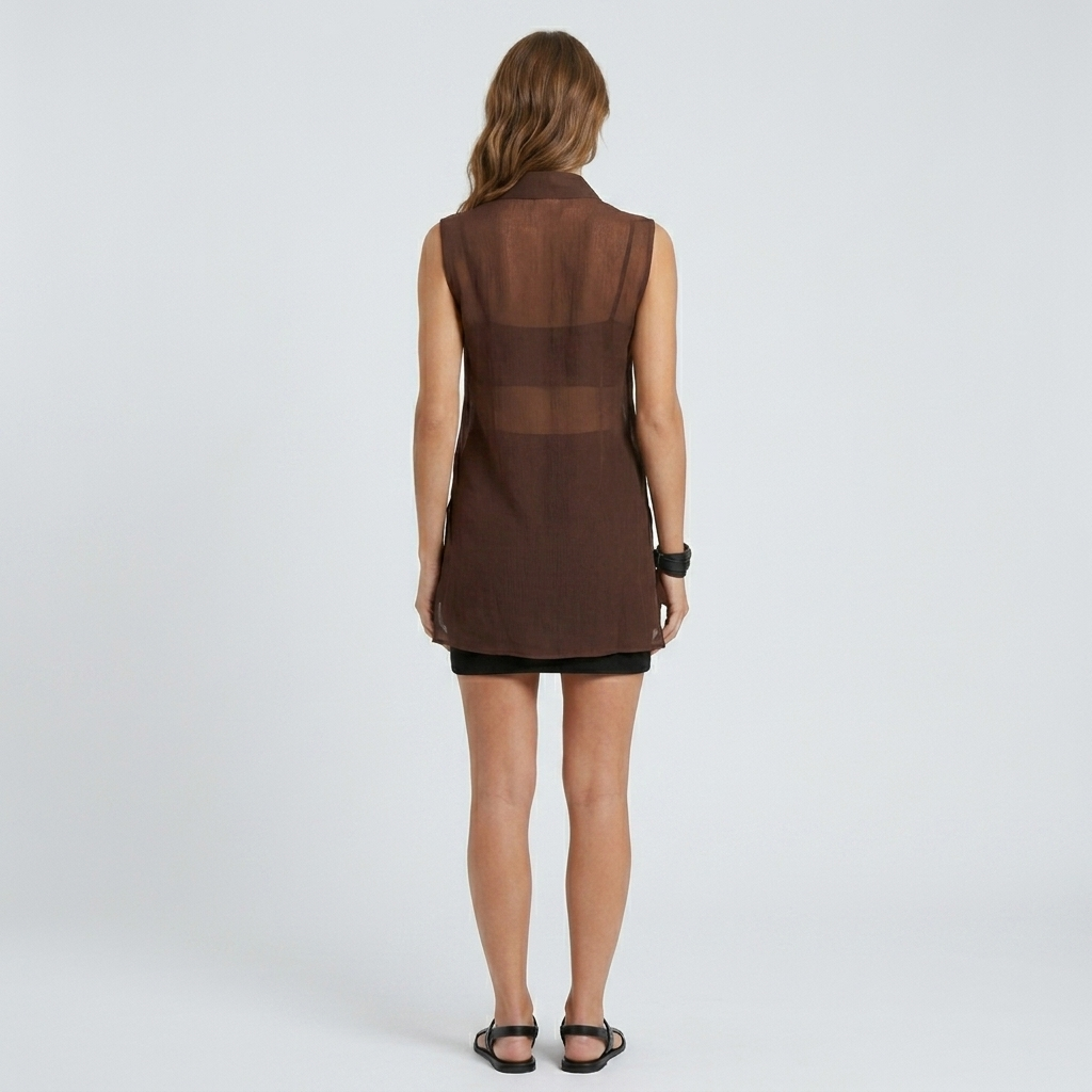 Silk Long Top