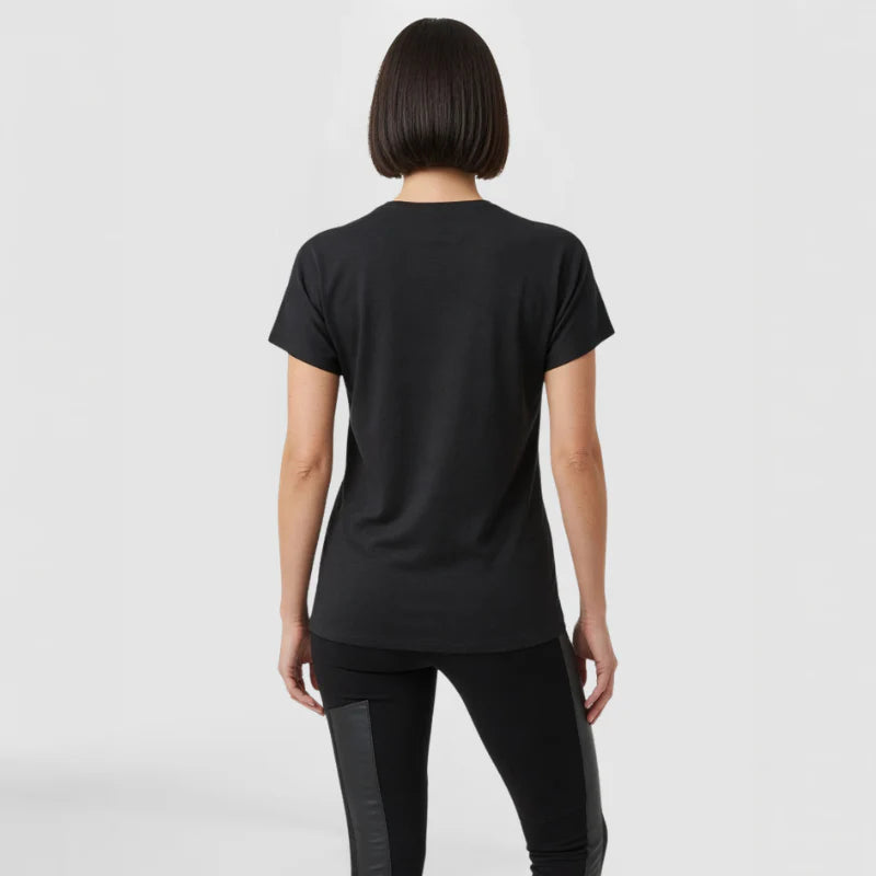 Chiffon Stripe Front Top