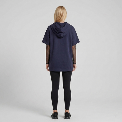 Cotton Hoodie Poncho