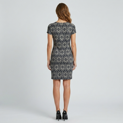 Cotton Lycra Print Dress