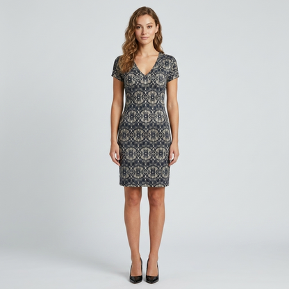 Cotton Lycra Print Dress