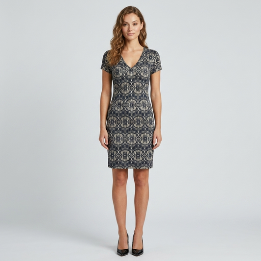 Cotton Lycra Print Dress