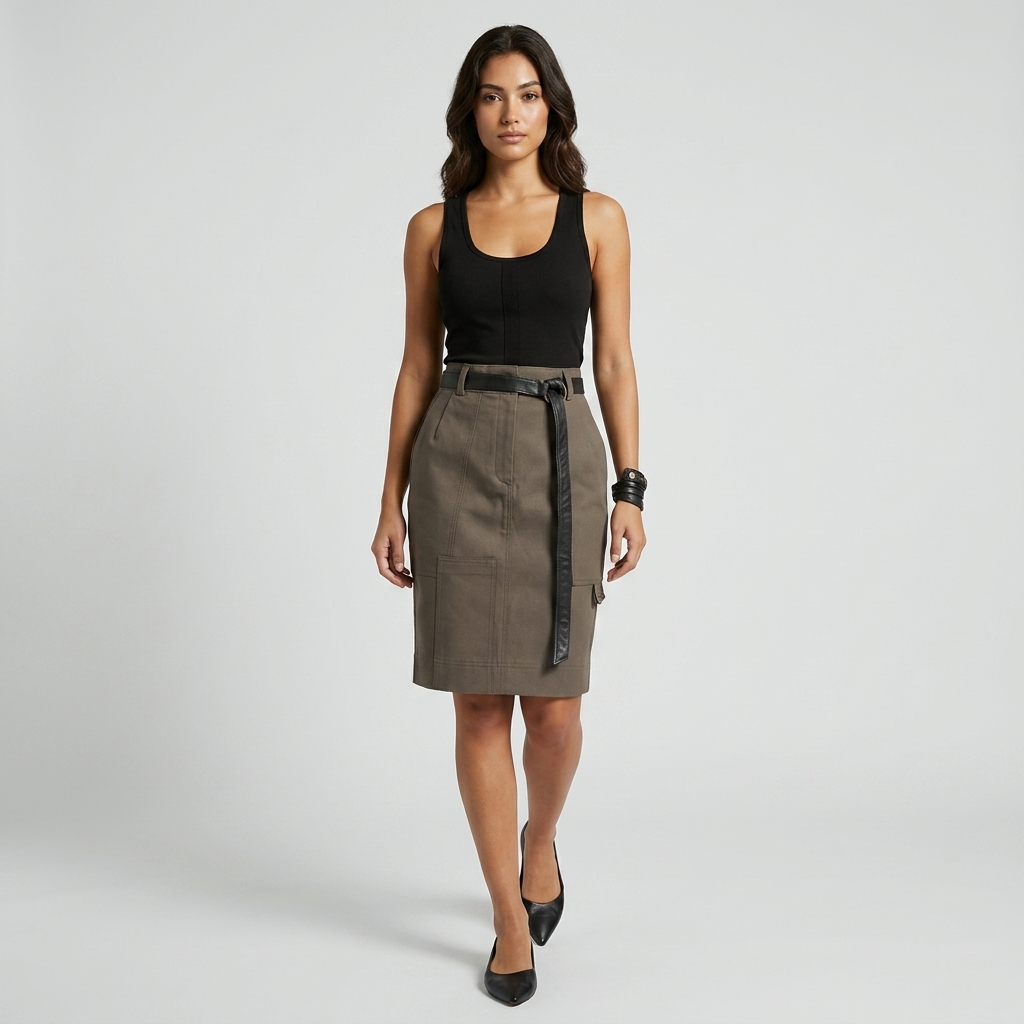 Cotton Twill Skirt