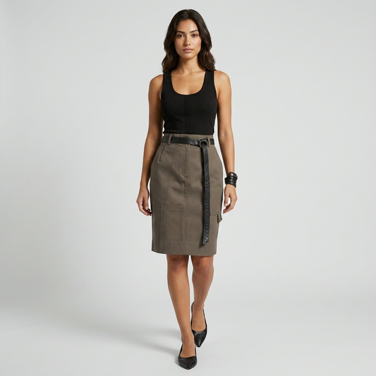 Cotton Twill Skirt