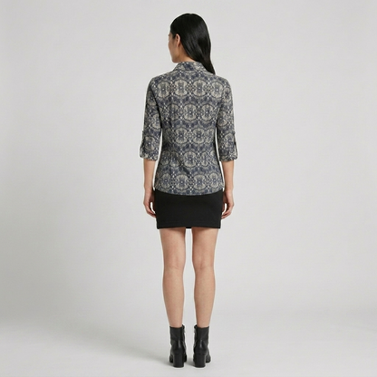 Cotton Print Knit Shirt