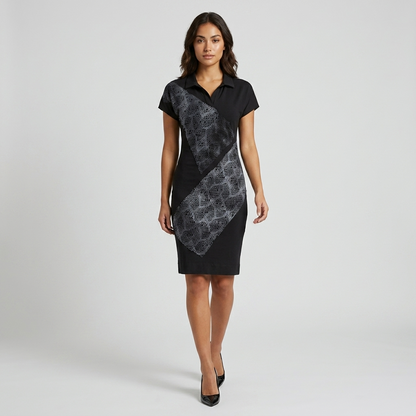 Cotton Knit Shirt Dress