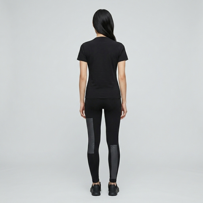 Cotton Tee with Zipper Detail