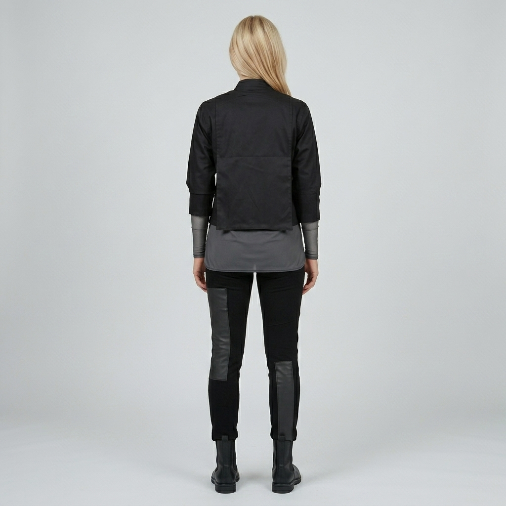 Cotton Twill Crop Jacket