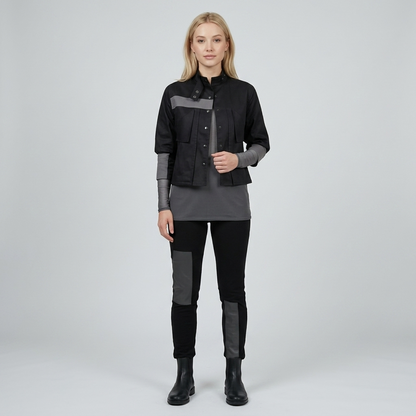 Cotton Twill Crop Jacket