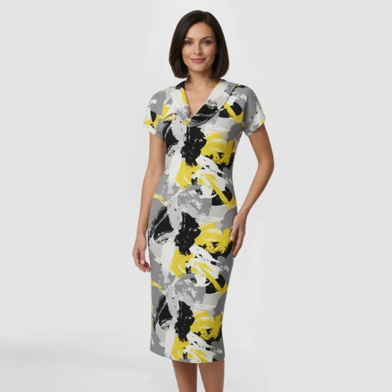 Cotton Viscose Zip-back Dress
