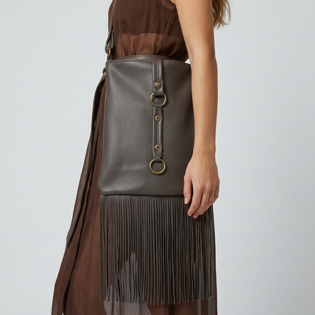Leather crossbody bag