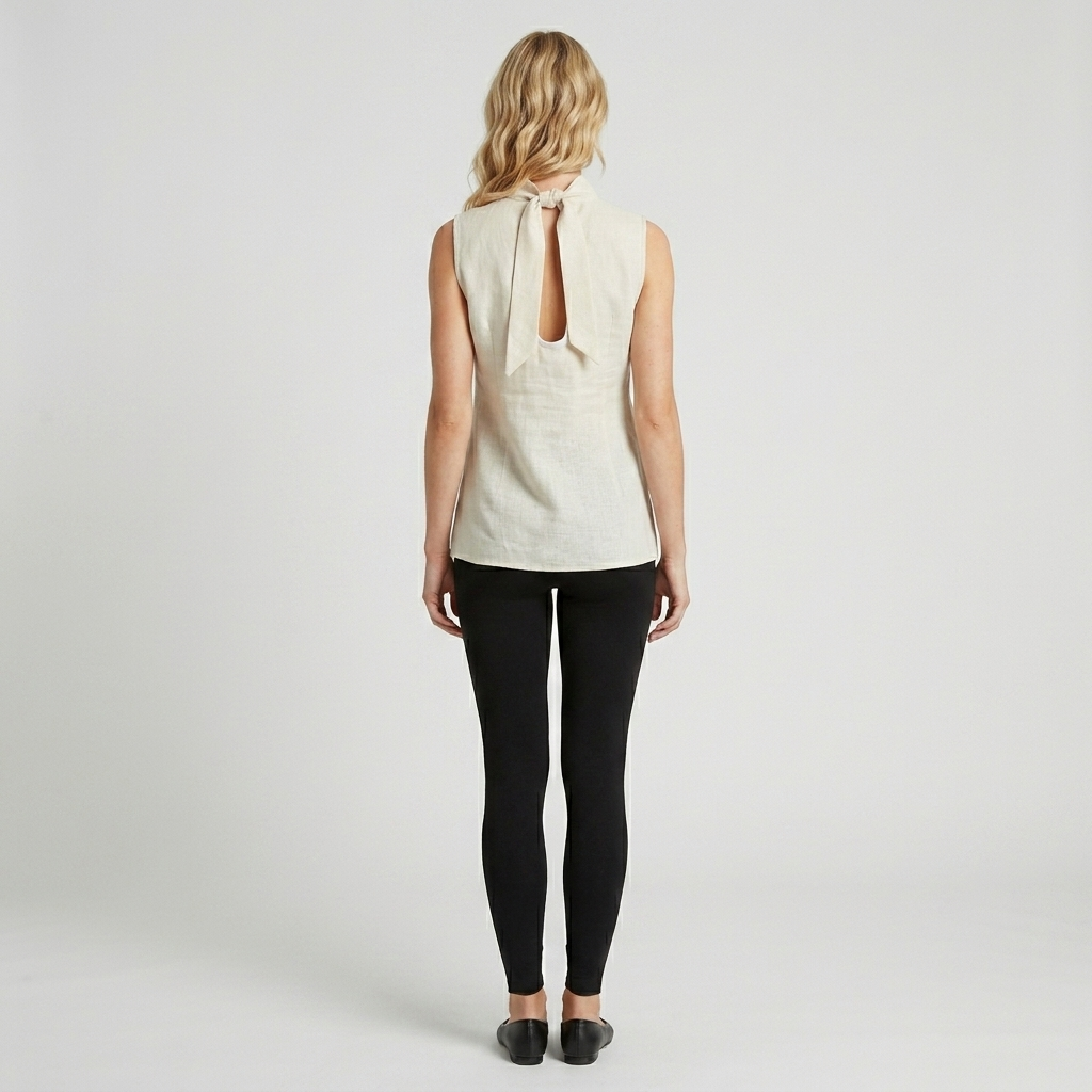Linen Overlay Top