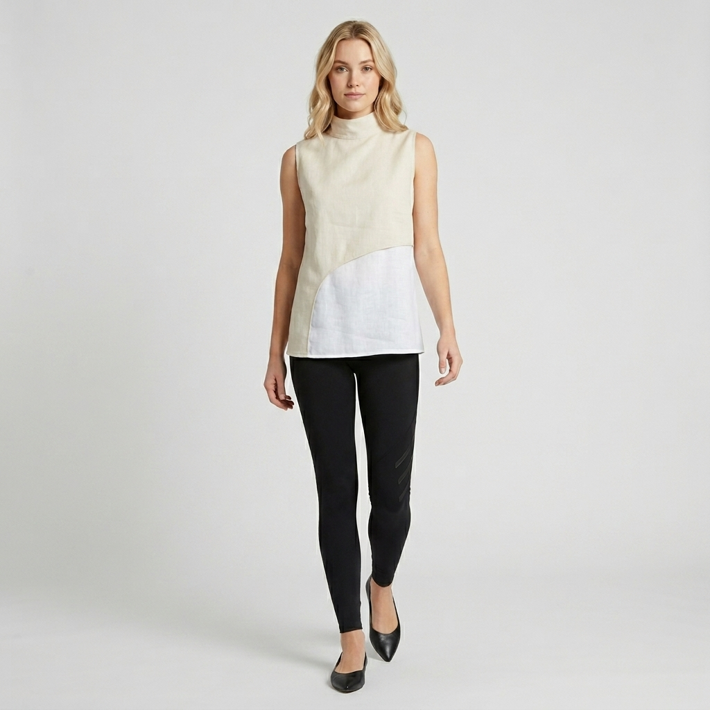 Linen Overlay Top