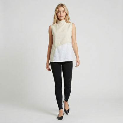 Linen Overlay Top