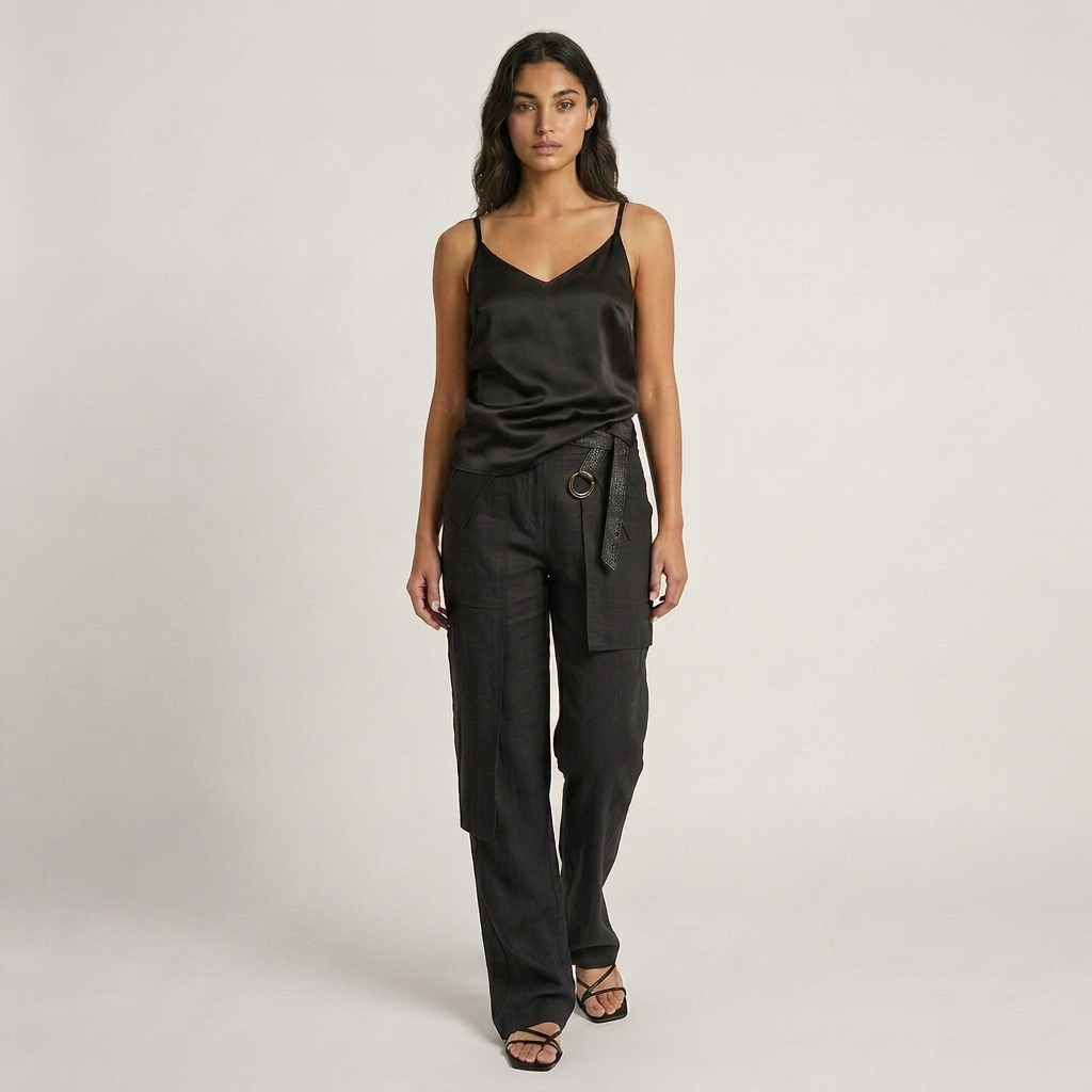Linen Wide Leg Pants