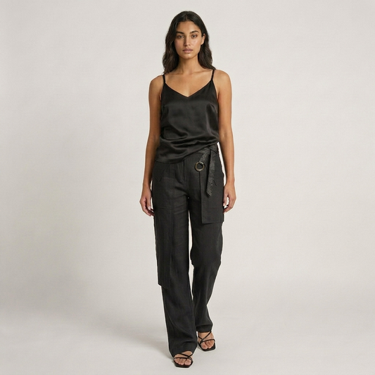 Linen Wide Leg Pants