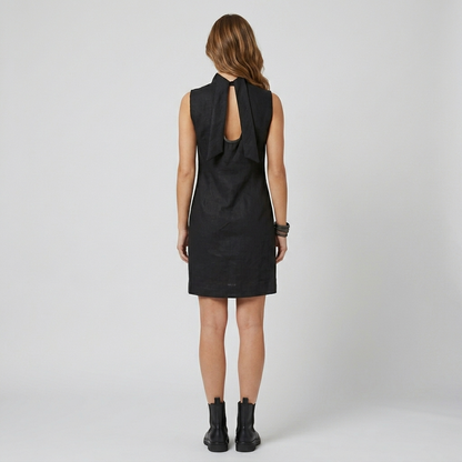 Linen Overlay Dress
