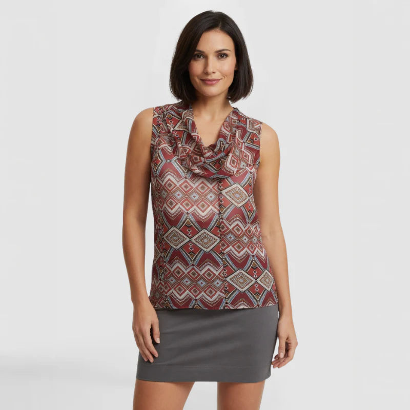 Chiffon Print Top