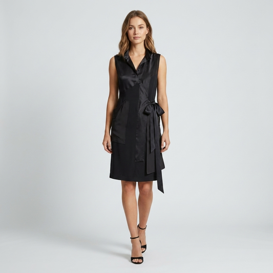 Silk Shirt Dress