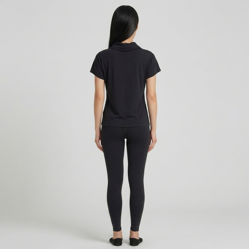 Contrast Gray Cap Sleeve Top