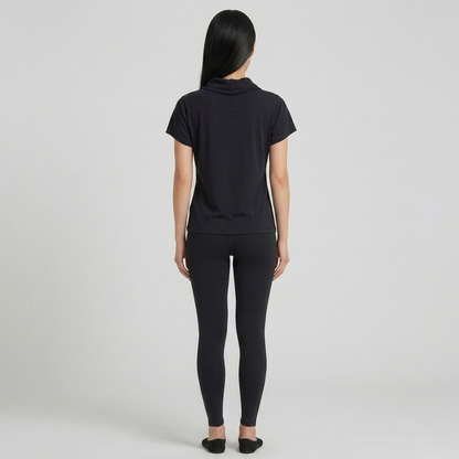 Contrast Gray Cap Sleeve Top