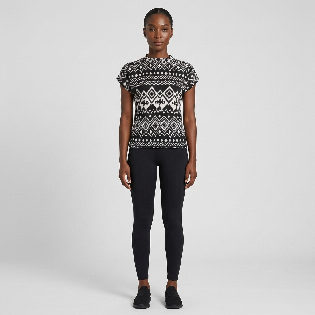 Stretchy Tribal Print Top