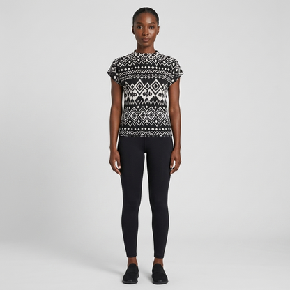 Stretchy Tribal Print Top