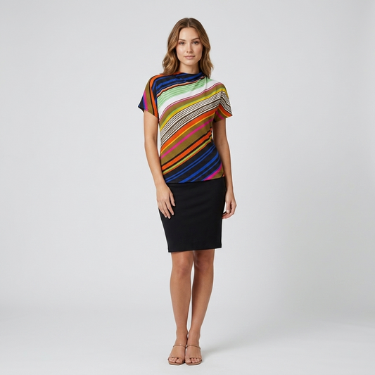 Multi-Stripe Tee