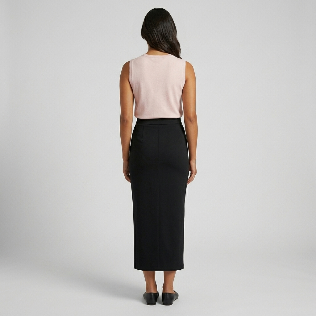 Cotton Lycra Maxi Skirt
